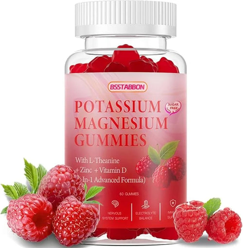 Potasium Magnesium Gummies -320mg Magnesium,100mg Potassium 60 Count (60 Count)