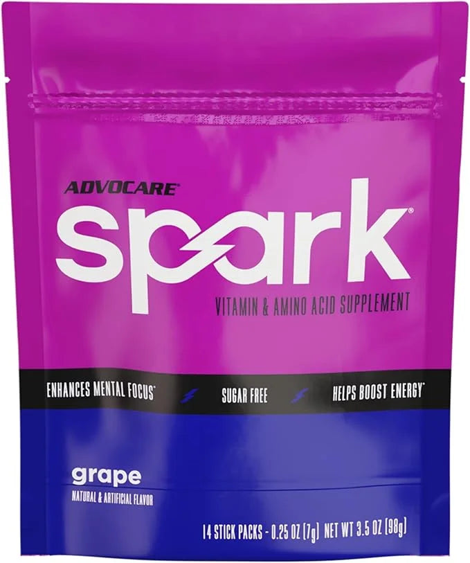 AdvoCare Spark Vitamin & Amino Acid Supplement - Focus & Energy Drink Powder Mix with Vitamin A, B-6, C & E - Also Include...