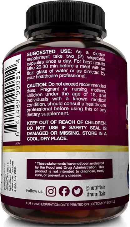 NutriFlair Liver Cleanse Detox & Repair 60 Veggie