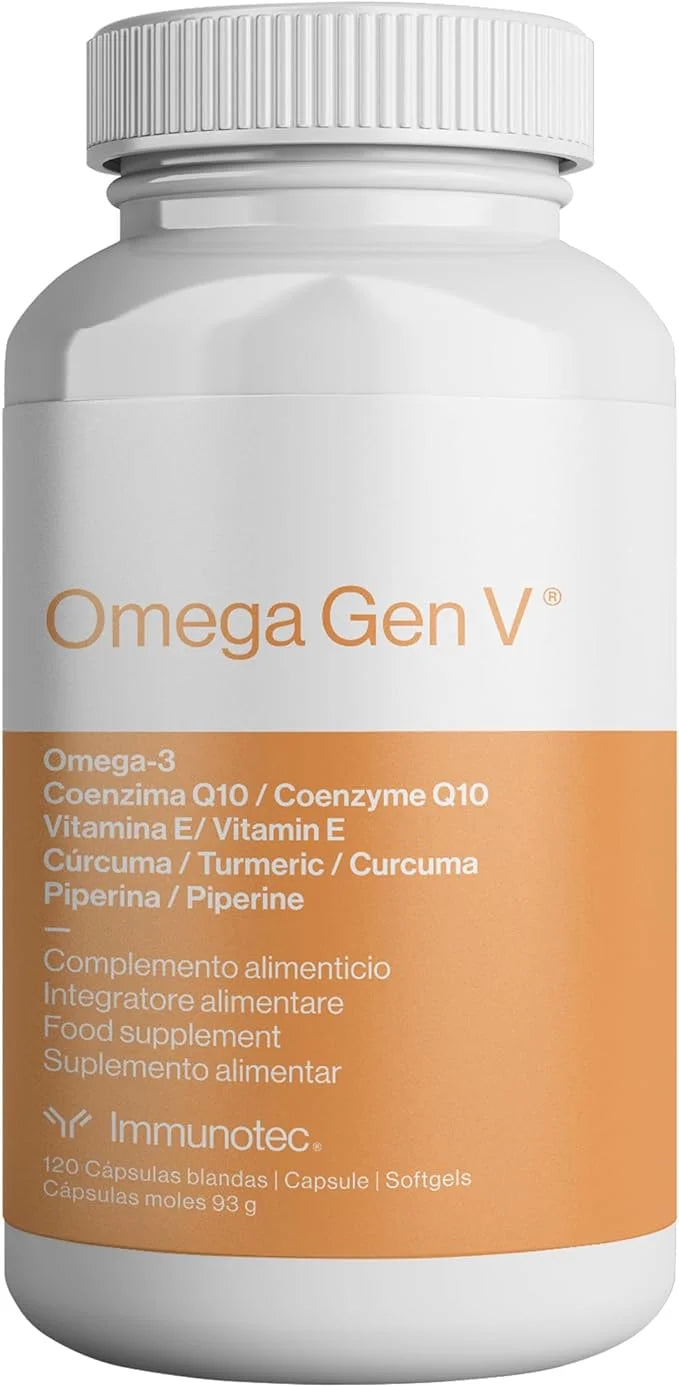 Omega Gen V® 5-in-1 Formula – Omega-3 Fish (1,800mg) w/EPA CoQ10, Turmeric, 120 Soft