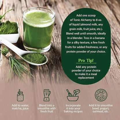 Dragon Herbs Tonic Alchemy Greens Superfood Powder 91 Ingredients