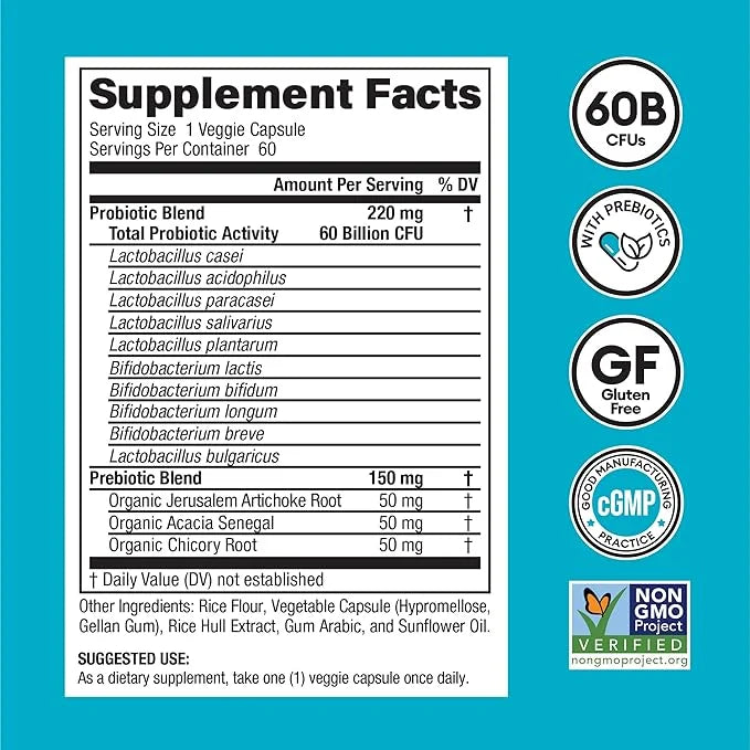 Physician's CHOICE Probiotics 60 Billion CFU 10 Strains 60ct