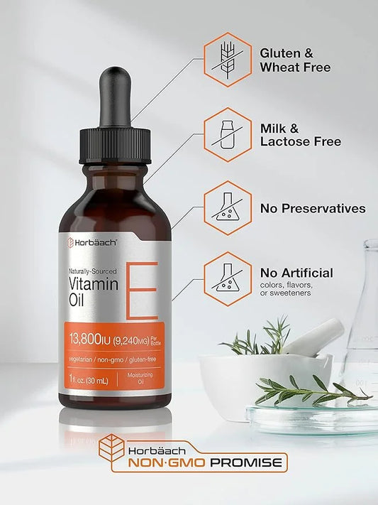 Horbäach Vitamin E Oil 13,800IU | 1oz |