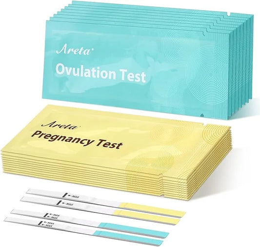 Areta Ovulation & Pregnancy Test Strips: 20 Ovulation 10 Pregnancy