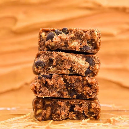Zing Peanut Butter Chocolate Chip Vegan Protein Bars, Gluten Free with High Protein, High Fiber, Dairy Free Nutrition Bars...