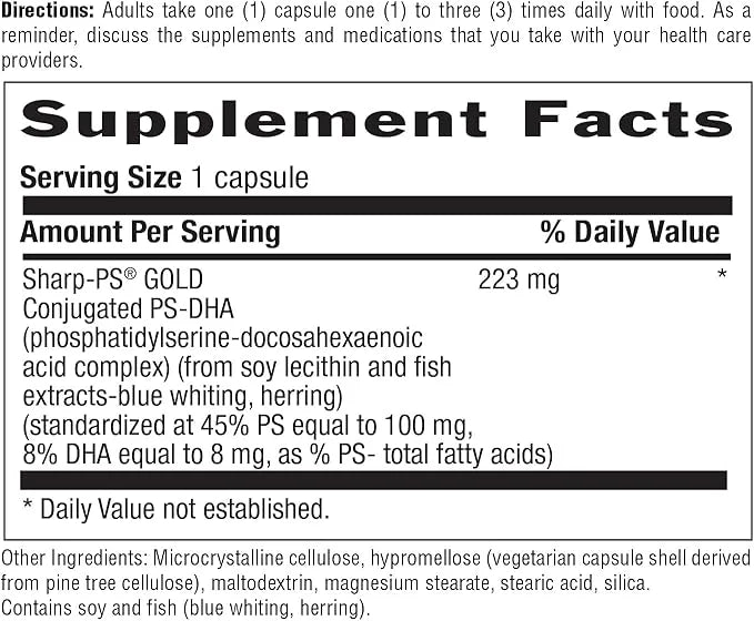 Country Life Sharp Thought 30 Capsules, Certified Gluten Free… - Product Image