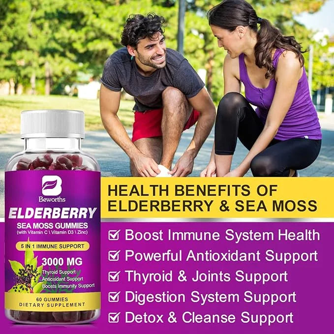 Elderberry Gummies & Irish Sea Moss, D3, Multivitamin