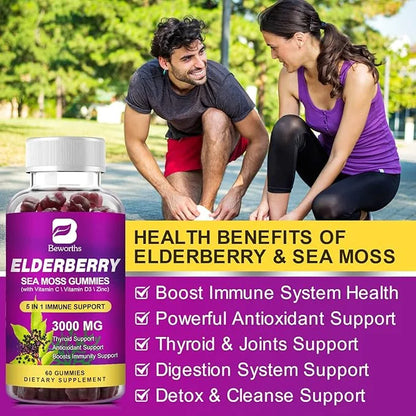 Elderberry Gummies & Irish Sea Moss, D3, Multivitamin