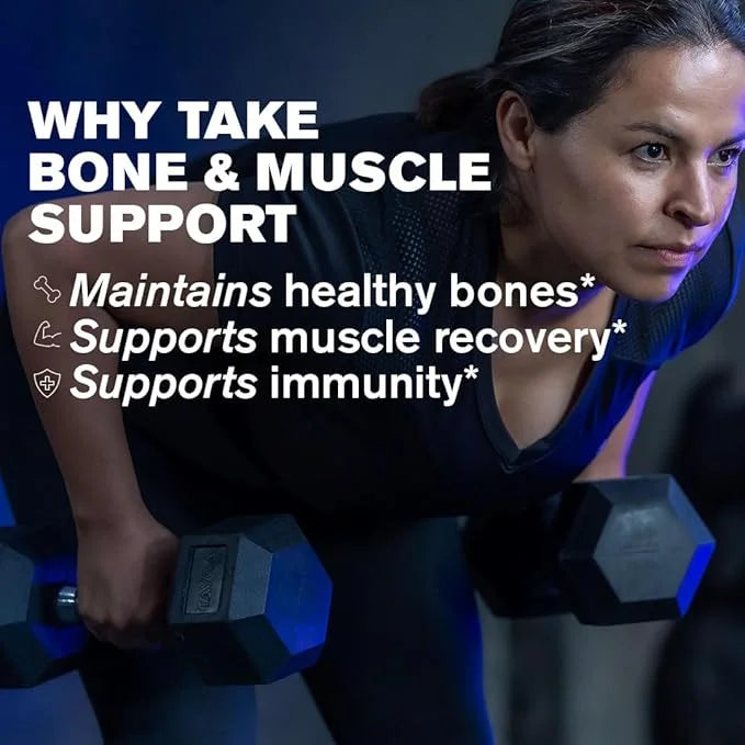 DR.VEGAN Bone & Muscle Support 60 Vegan 30 Day 160mg, Magnesium 150mg, Vitamin K2 100µg, 100µg, Vitamin D3 25µg 25µg (1000...