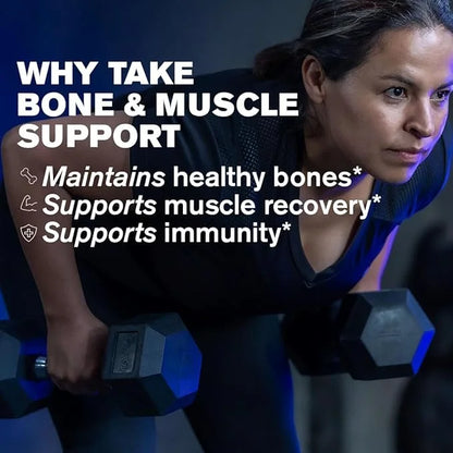 DR.VEGAN Bone & Muscle Support 60 Vegan 30 Day 160mg, Magnesium 150mg, Vitamin K2 100µg, 100µg, Vitamin D3 25µg 25µg (1000...