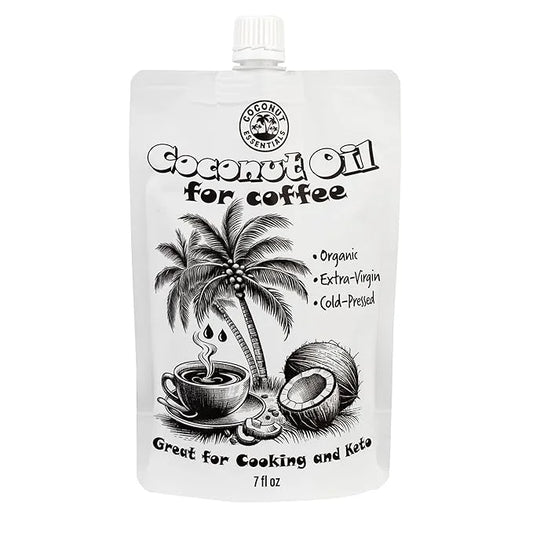 Coconut Essentials - Coconut Oil for Coffee, Organic, Cold-pressed Coconut Oil, Fresh and Rich Flavor for Cooking, Keto Fr...