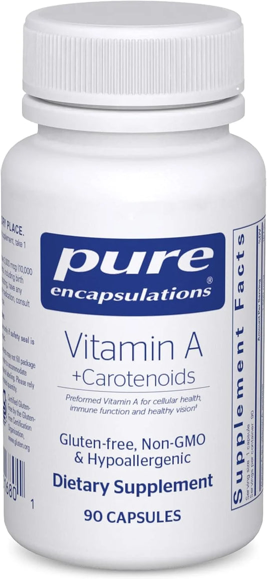 Pure Encapsulations Vitamin A + Carotenoids 90 Capsules