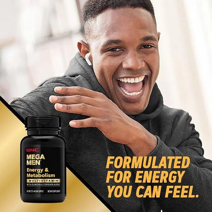GNC Mega Men Energy & Metabolism Multivitamin 180 Count