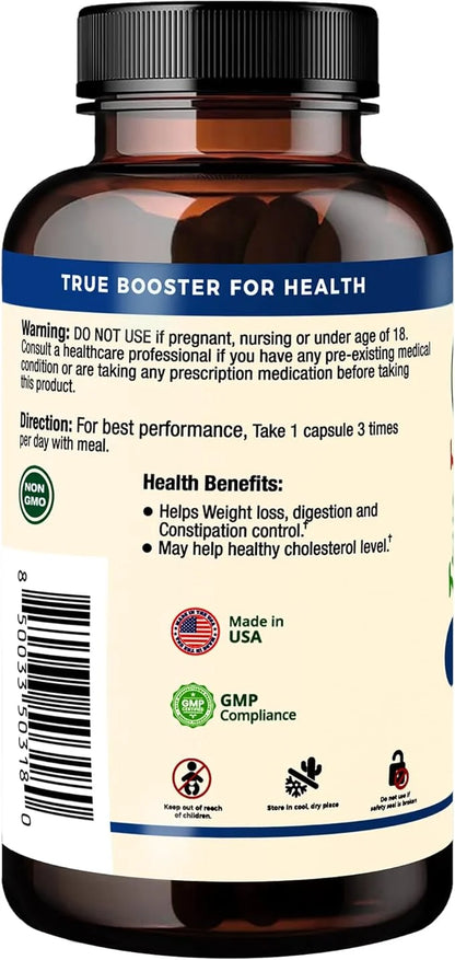 Natural Fiber Blend Supplement 750mg Organic
