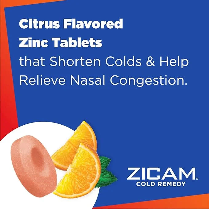 Zicam Cold Remedy Zinc Rapidmelts, Citrus 25 Count 2)