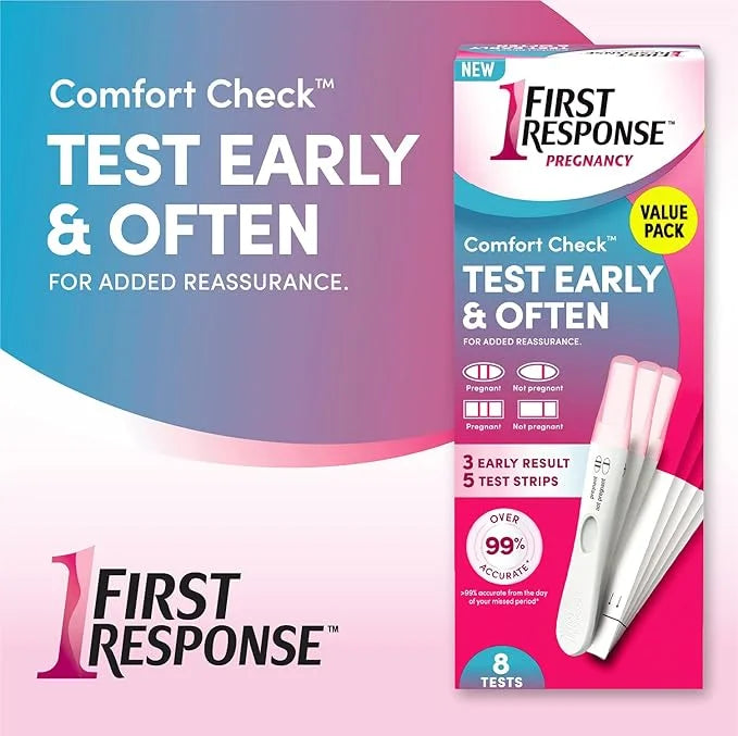 FIRST RESPONSE Comfort Check Pregnancy Test, 8 Count,