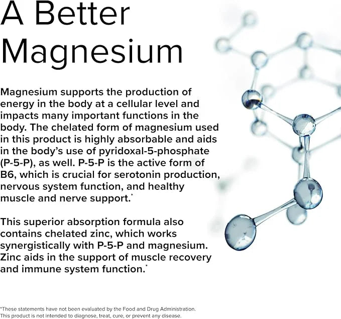 Terry Naturally BioActive Magnesium Complex 60 Capsules B6 & 60 Servings