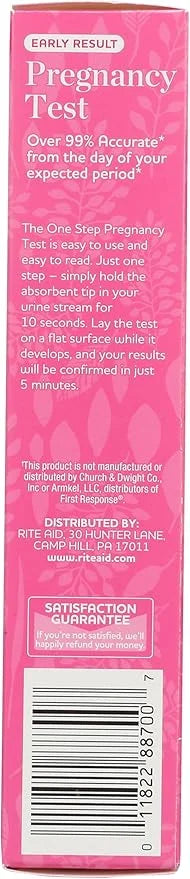 Rite Aid Early Result Pregnancy Test, 2 Count