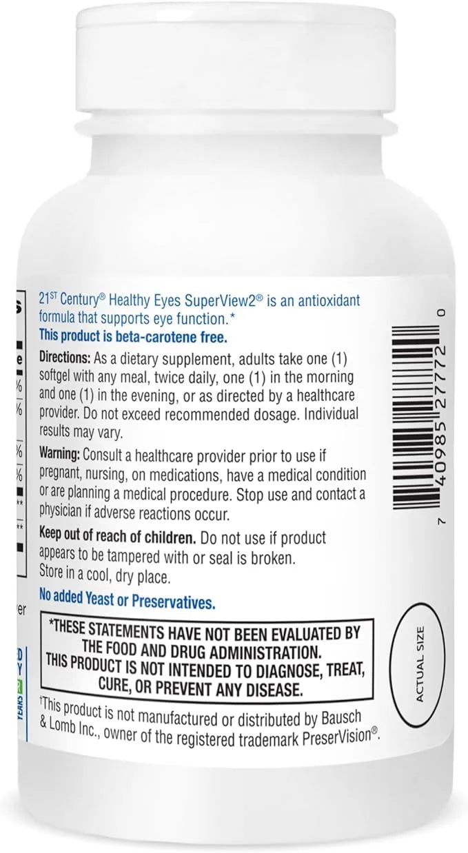 21st Century Healthy Eyes SuperView 2 120 Count