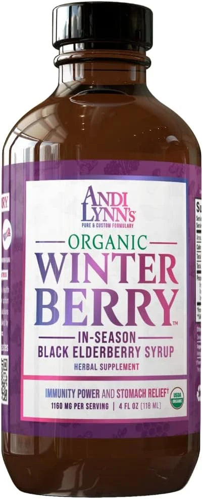 Andi Lynn's Winterberry Black Elderberry Syrup 4oz