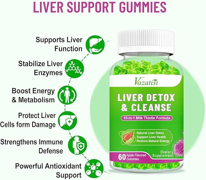 Liver Cleanse Detox & Repair Gummies, 120ct