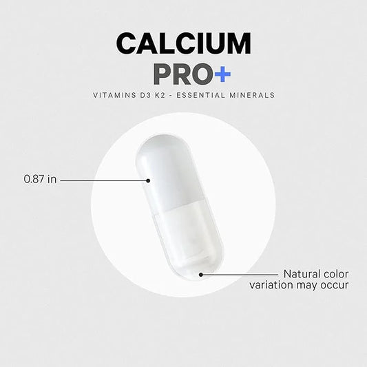 Codeage Calcium 500mg Supplement + Magnesium D3 Vitamin K2 - 2-Month Supply- 120 Capsules