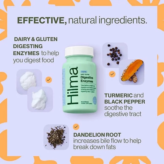 Hilma Digestive Enzymes for Women – 60 Vegan
