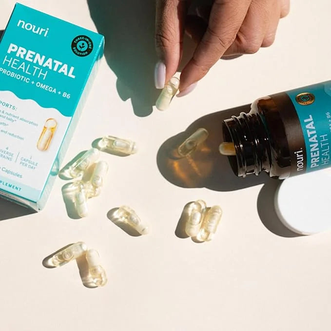 Nouri Prenatal Health Probiotic and Omega 30 Day