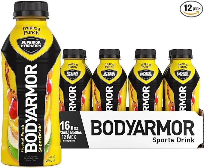 BODYARMOR Sports Drink Sports Beverage, Tropical Punch, Coconut Water Hydration, Natural Flavors With Vitamins, Potassium-...