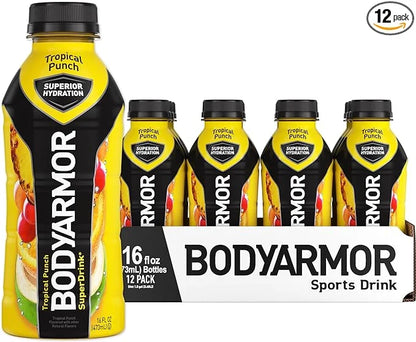 BODYARMOR Sports Drink Sports Beverage, Tropical Punch, Coconut Water Hydration, Natural Flavors With Vitamins, Potassium-...