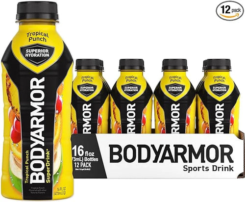 BODYARMOR Sports Drink Sports Beverage, Tropical Punch, Coconut Water Hydration, Natural Flavors With Vitamins, Potassium-...