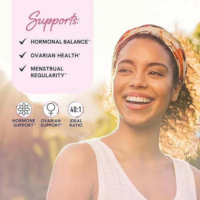 Myo-Inositol & D-Chiro Inositol for Hormone Balance for Women | Ideal 40:1 Ratio | Menstrual Cycle and Ovarian Health Supp...