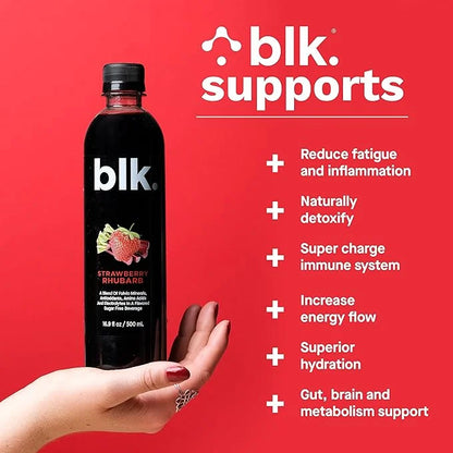 12ct Strawberry Rhubarb and 1ct Concentrated blk. Drops and Bioavailable Fulvic & Humic Acid Over 77 Trace Minerals Helps ...