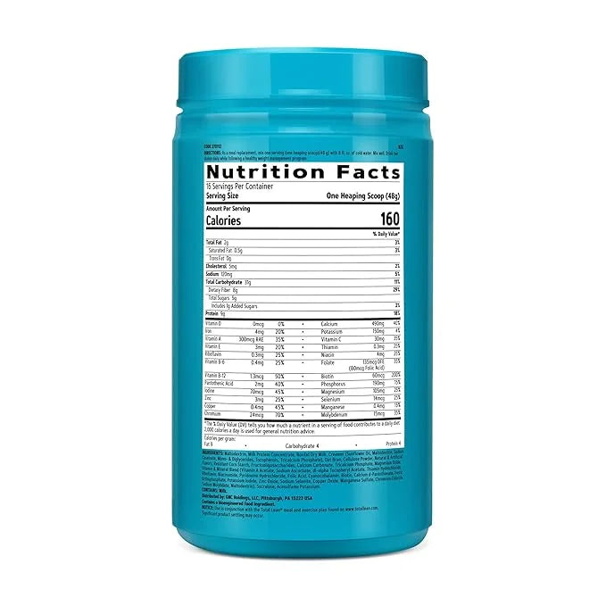 GNC Total Lean Shake 25 Protein Powder | Protein Meal Replacement with Fiber | Fuels Metabolism and Supports Lean Muscle |...