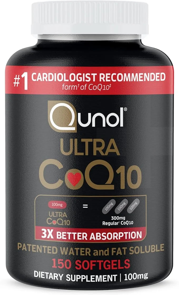 Qunol Ultra CoQ10 100mg Softgels- 3X Q10 Supplements 5 Month 150 Count