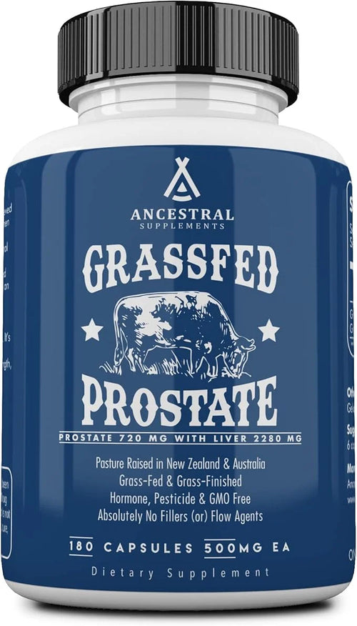 Ancestral Supplements Grass Fed Beef Prostate Supplements for Men with Liver, 3000mg, Prostate Health Support Promotes Men...