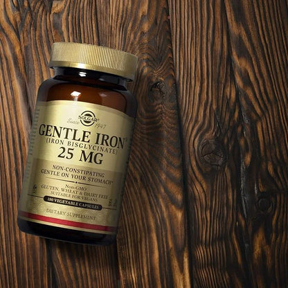 Solgar Gentle Iron 25mg, 90 Vegetable Capsules - Energy, Normal Red Blood Cell Production - Gentle on the Stomach - Non-GM...
