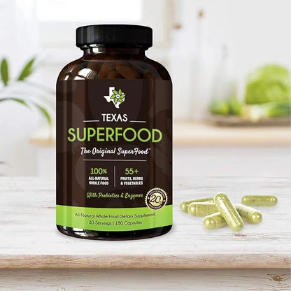 Original Superfood Capsules, Superfood Reds and Greens, All-Natural Whole Food Dietary Supplement, Non-GMO, Gluten Free, V...