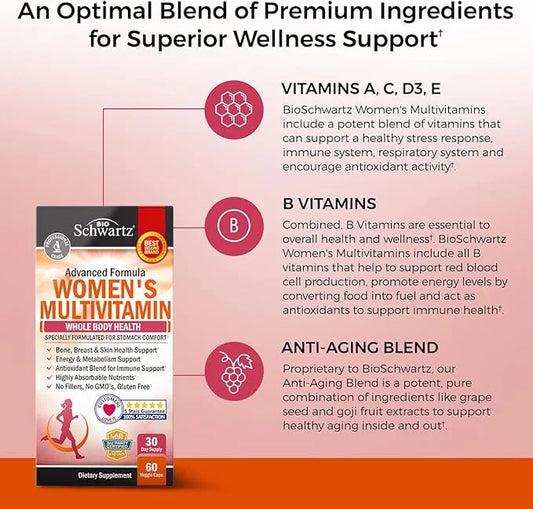 Multivitamin for Women with Vitamin D3 60Ct