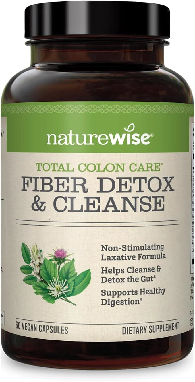 NatureWise Total Colon Care Fiber Cleanse 3 Fish [60 Count