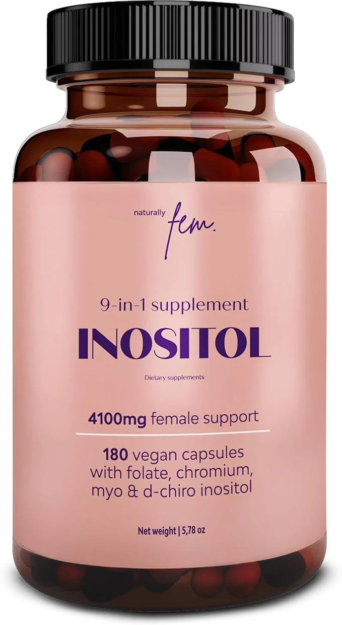Myo-Inositol & D-Chiro Inositol Supplement for Women | PCOS 4100MG (40:1 Ratio) | Hormonal Balance, Fertility, Preconcepti...