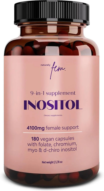 Myo-Inositol & D-Chiro Inositol Supplement for Women | PCOS 4100MG (40:1 Ratio) | Hormonal Balance, Fertility, Preconcepti...