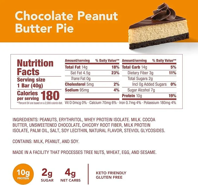 think! Keto Protein Bars, Healthy Low Carb, Low Sugar, Gluten Free Snack with No Artificial Sweeteners, 4G Net Carbs & 10G...