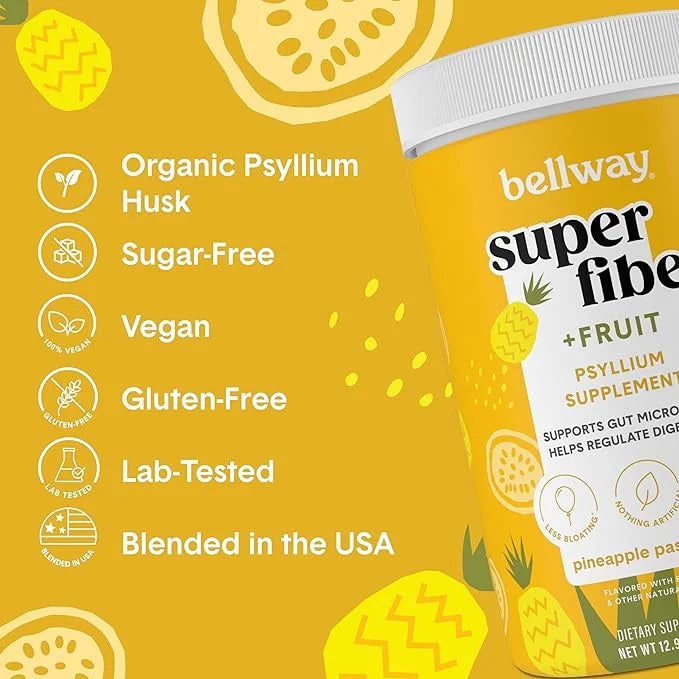 Bellway Super Fiber Powder + Fruit (3 Pack), (150 Servings)