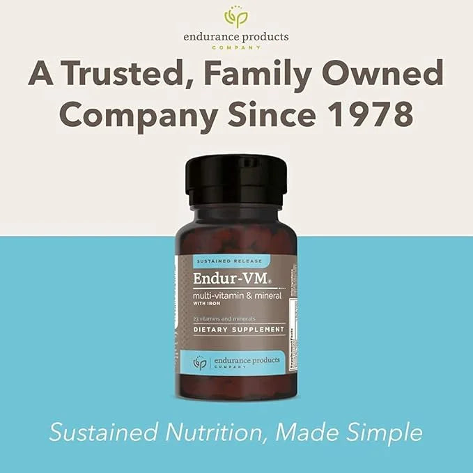 ENDUR -VM with Iron, Daily Multi-Vitamin B12, Calcium 150 Tablets