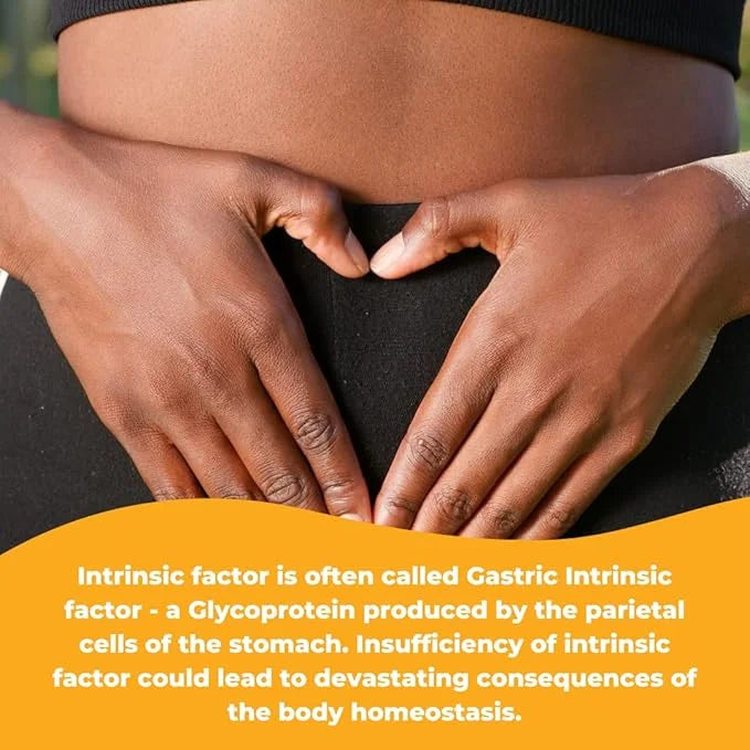 Intrinsic Factor with Folic Acid and Vitamin B-12 1000mcg - 120 Capsules - Product Image