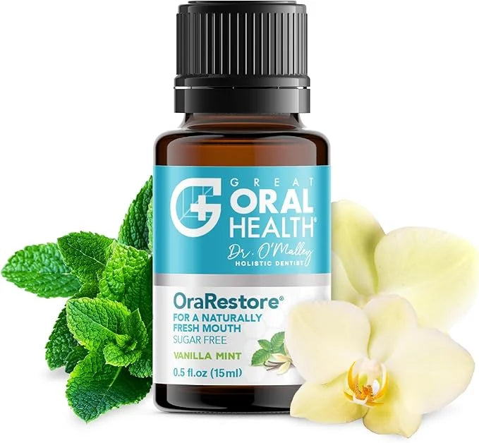 OraRestore Bad Breath Treatment for Adults Halitosis: Dentist Formulated Oral Rinse Concentrate Tooth Oil Liquid Toothpast...