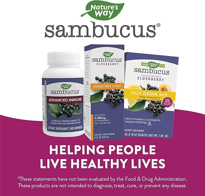 Nature's Way Sambucus Sugar-Free Elderberry Syrup, 8 Fl.