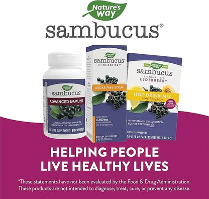 Nature's Way Sambucus Sugar-Free Elderberry Syrup, 8 Fl.