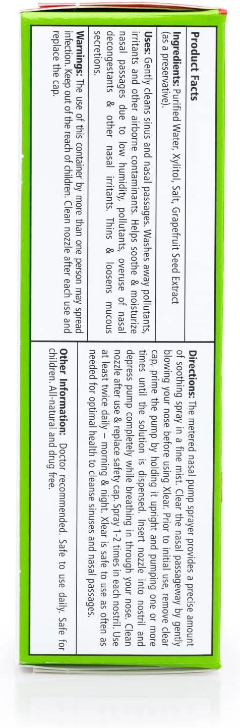 Xlear Nasal Spray with Xylitol, 1.5 3)